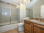 Guest Bath with Shower/Tub Combo at 2 Red Cardinal